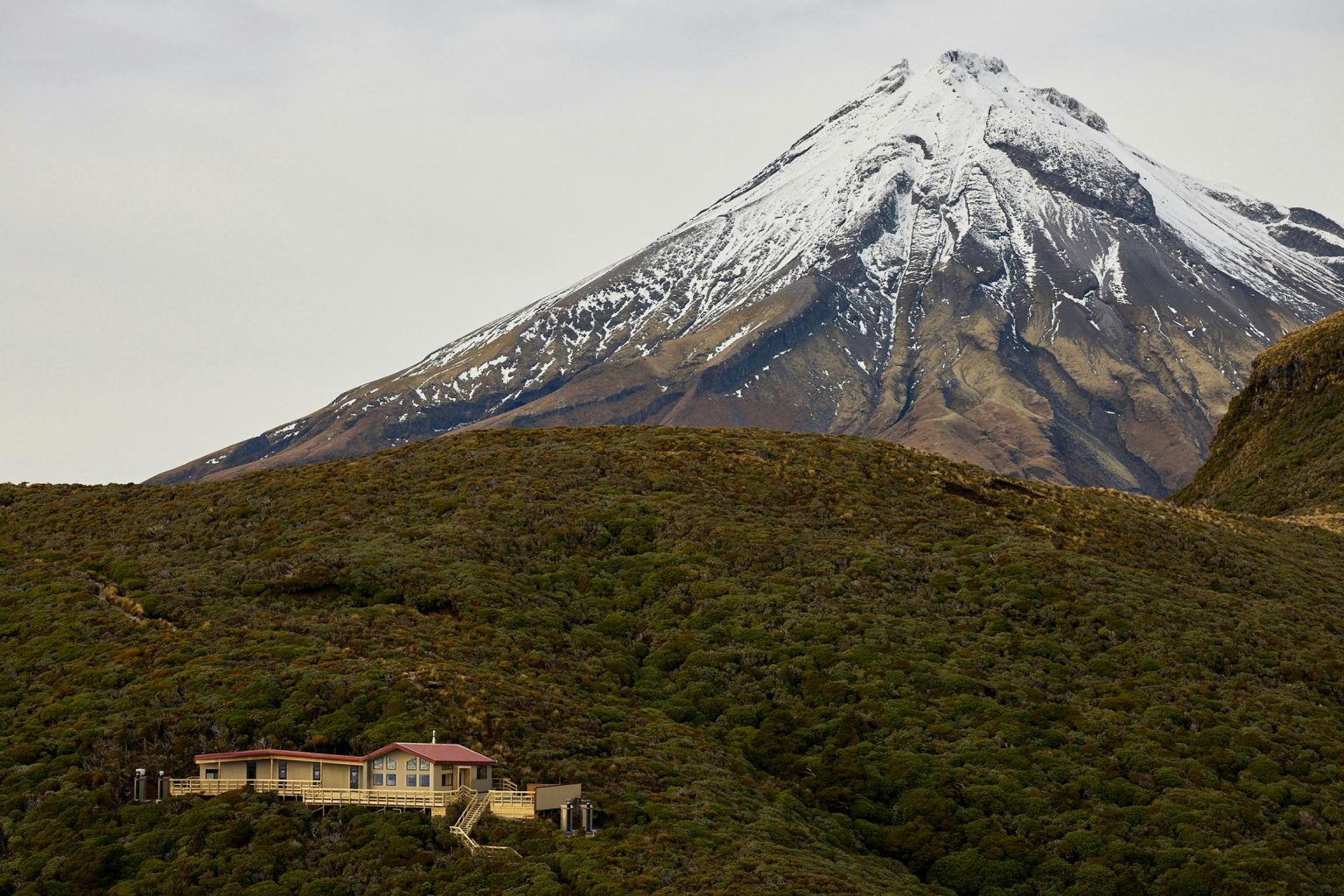 The new Pouakai Hut has double the capacity of the previous hut. Photo: DOC